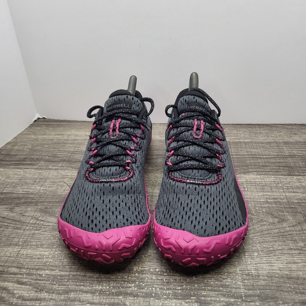 Merrell Vapor Glove 6 Granite Fuchsia Minimal Trail Running Shoes Womens Sz 8.5 - Picture 4 of 10